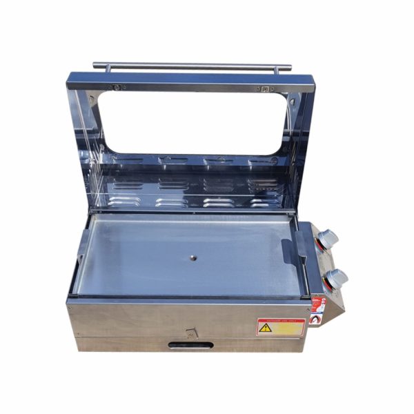 Sizzler Deluxe 2.0 Steel BBQ with High Lid with Flame Failure